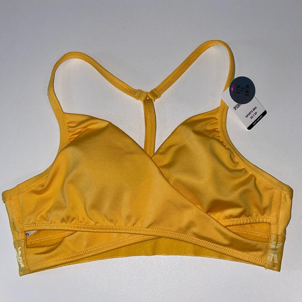 🔥 3 for $15 🔥
PINK Victoria’s Secret Gym to Swim Wrap Bikini top XS